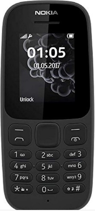 Nokia 105 UK Sim-Free Mobile Phone - Black
